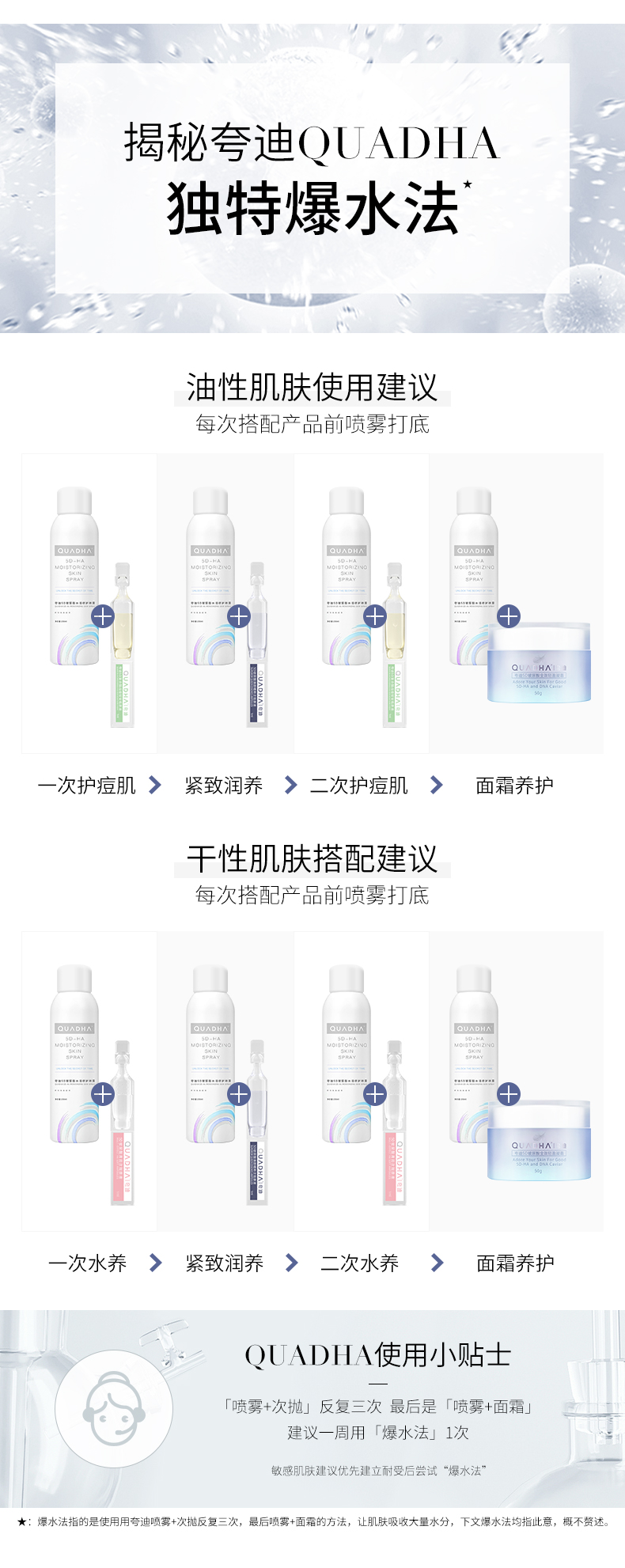 夸迪焕颜精粹1.0次抛精华液30ml补水保湿软安瓶玻尿酸护肤品 焕颜1.0次抛精华30支