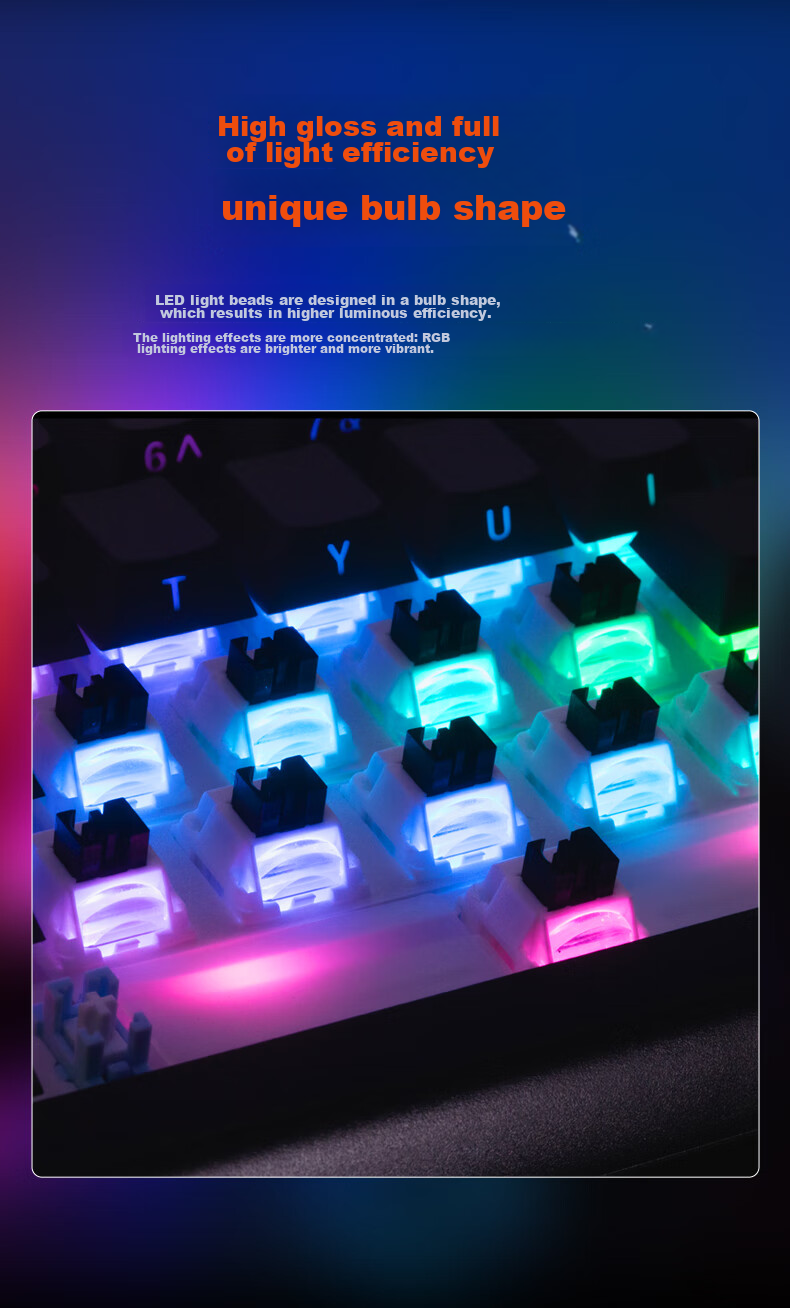 Механическая клавиатура DAREU A98 Professional Edition, 98 клавиш, беспроводная, RGB, белый дым синий