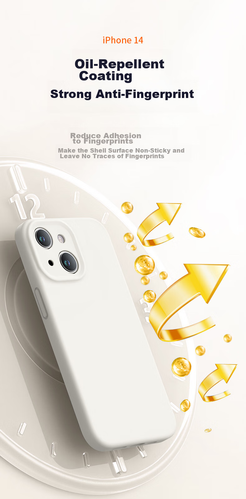 Чехол NEYAA для iPhone 14, силиконовый, противоударный, тонкий, с полной защитой объектива, графитовый серый