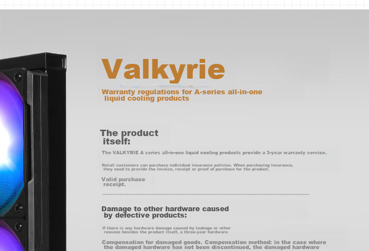 Система охлаждения процессора VALKYRIE A360 VK, универсальная, с ARGB подсветкой