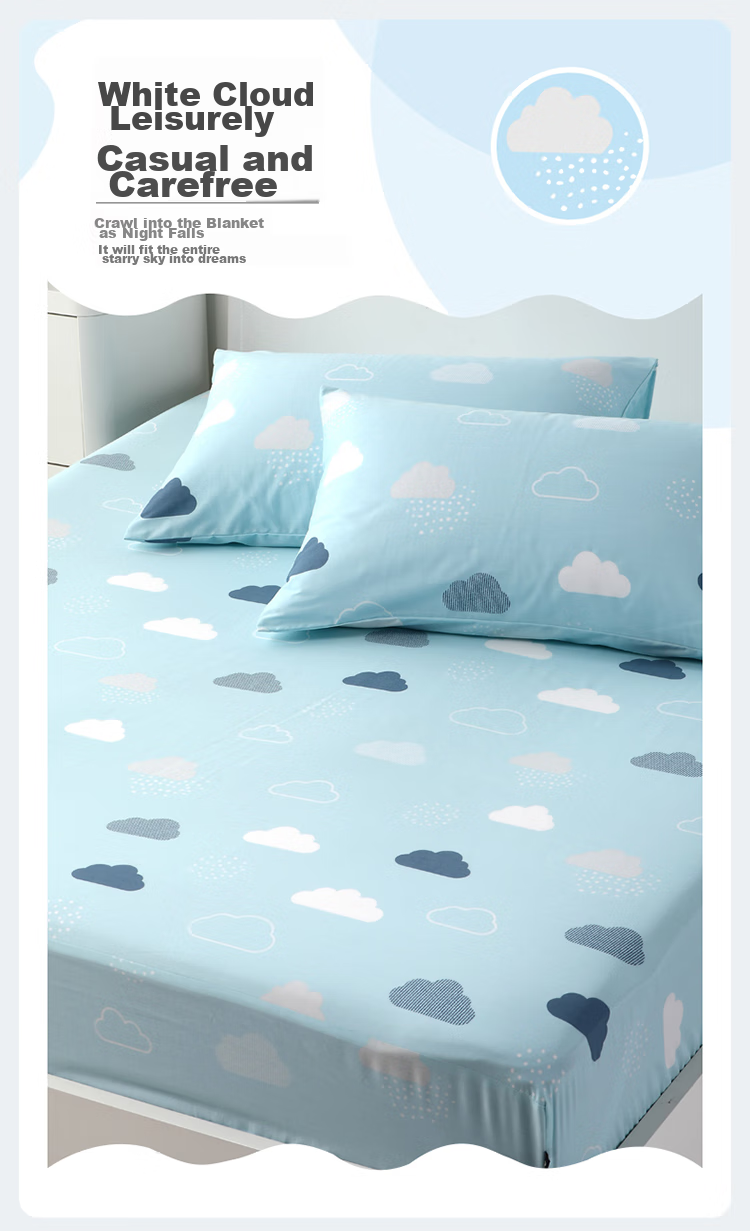 Наматрасник Dohia Pure Cotton, 150x200 см, из 100% хлопка, защитный, для кровати 1.5м