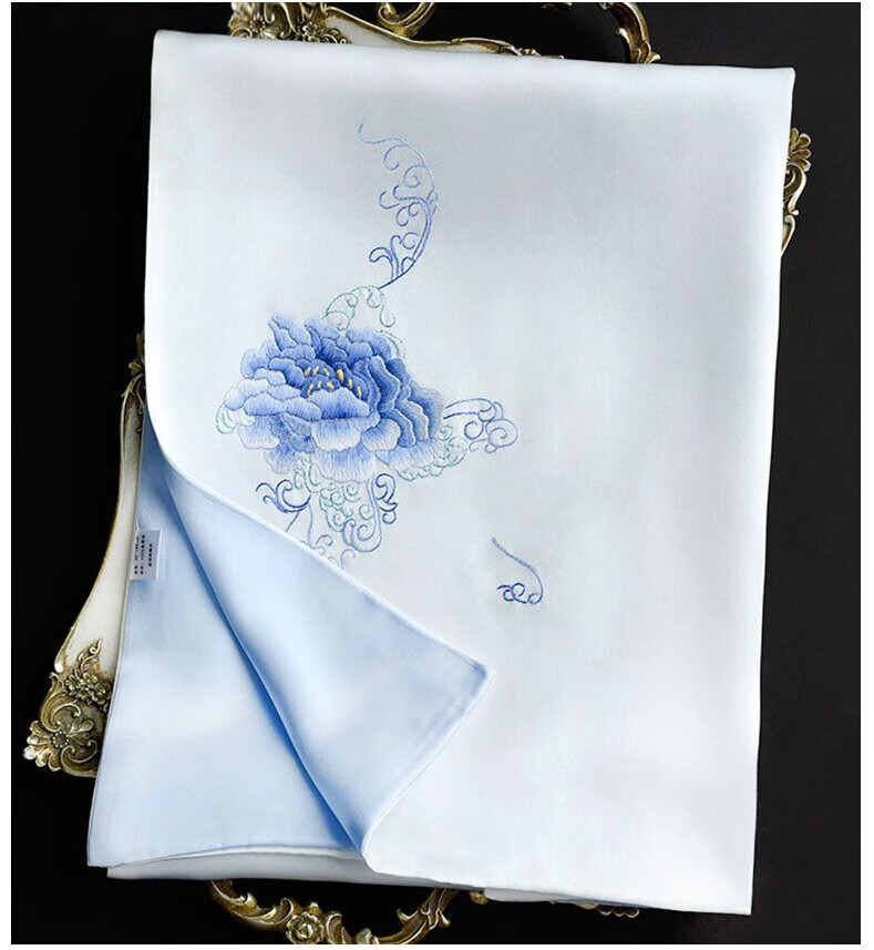 Шелковый шарф Hangsilu Suzhou Embroidery с вышивкой для женщин, зимний шарф из тутового шелка, подарочная коробка высокого класса, подарок на день рождения и праздник для мамы, новогодний подарок