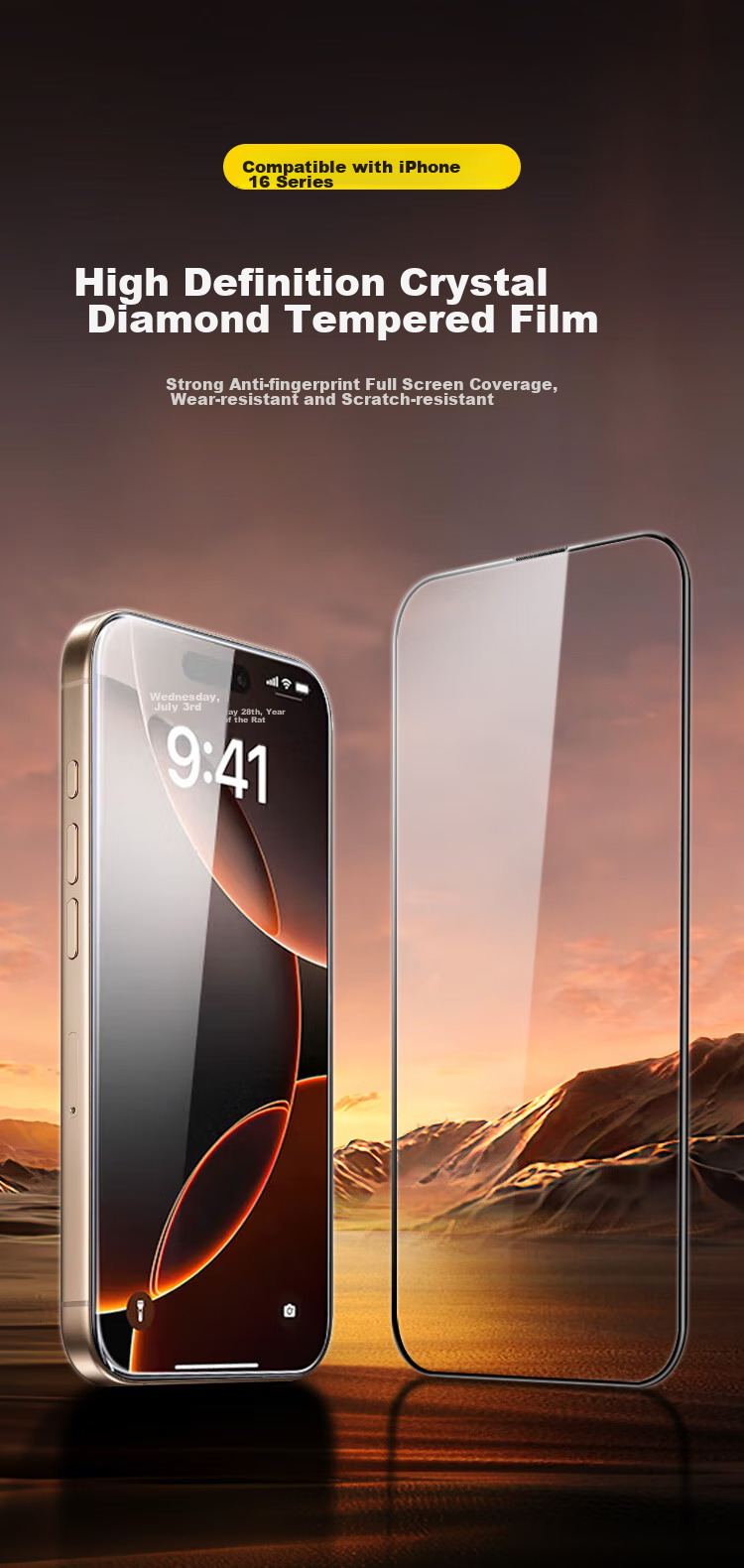 Защитное стекло для iPhone 16 Pro