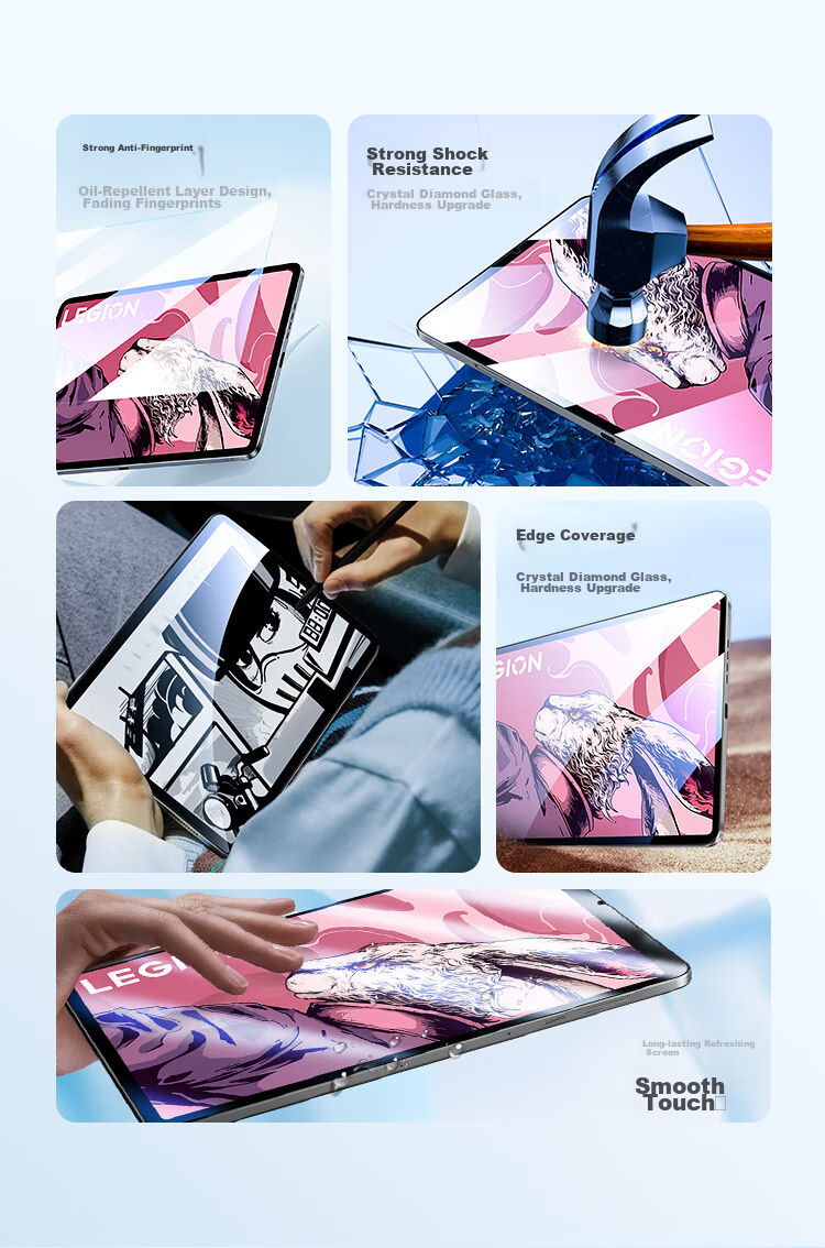 Защитная пленка BIAZE для Lenovo Legion Y700 (2025/24), закаленное стекло, высокая четкость, защита от отпечатков пальцев, износостойкая, защита от царапин