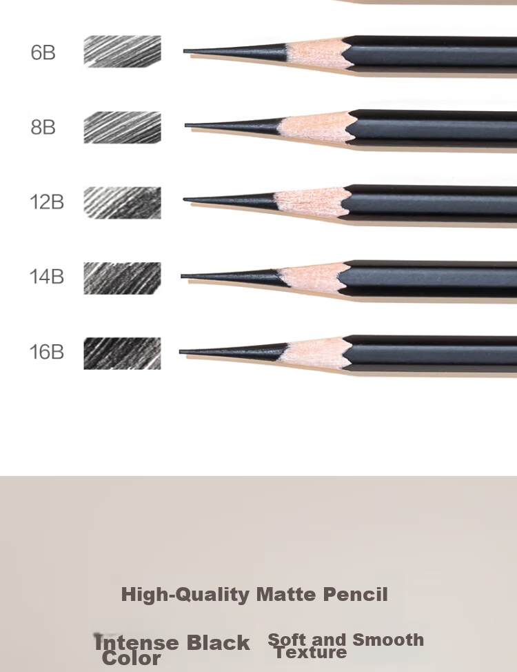 Карандаши Deli Matte 8B, 10 шт. в коробке, профессиональные для рисования, эскизов, раскрашивания, мягкая версия, RK2-8B