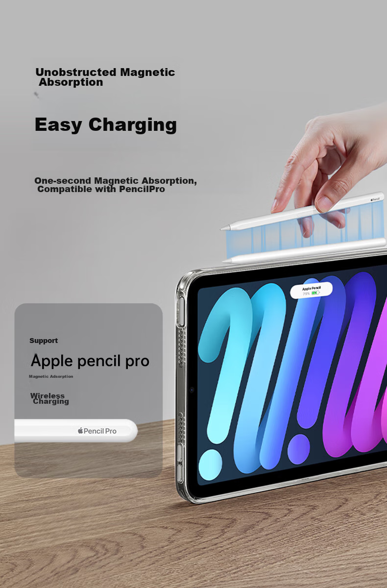 Защитный чехол ESR для iPad mini 7/6, прозрачный, с подставкой, 8.3 дюйма