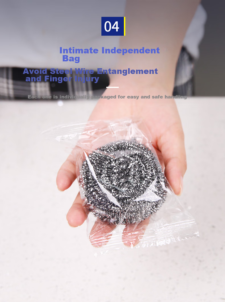Yessel Steel Wool Scrubbers, 40 Count, Commercial Use, Degreasing, Low Shedding, Stainless Steel Metal Cleaning Balls, Kitchen Dishwashing Brush for Pots And Pans