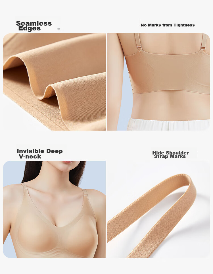 Бюстгальтер GUJIN бесшовный, модель "Foundation Liquid Bra", сексуальный, непрозрачный, невидимый, с фиксированной чашкой, интегрированный, удобный, красивый