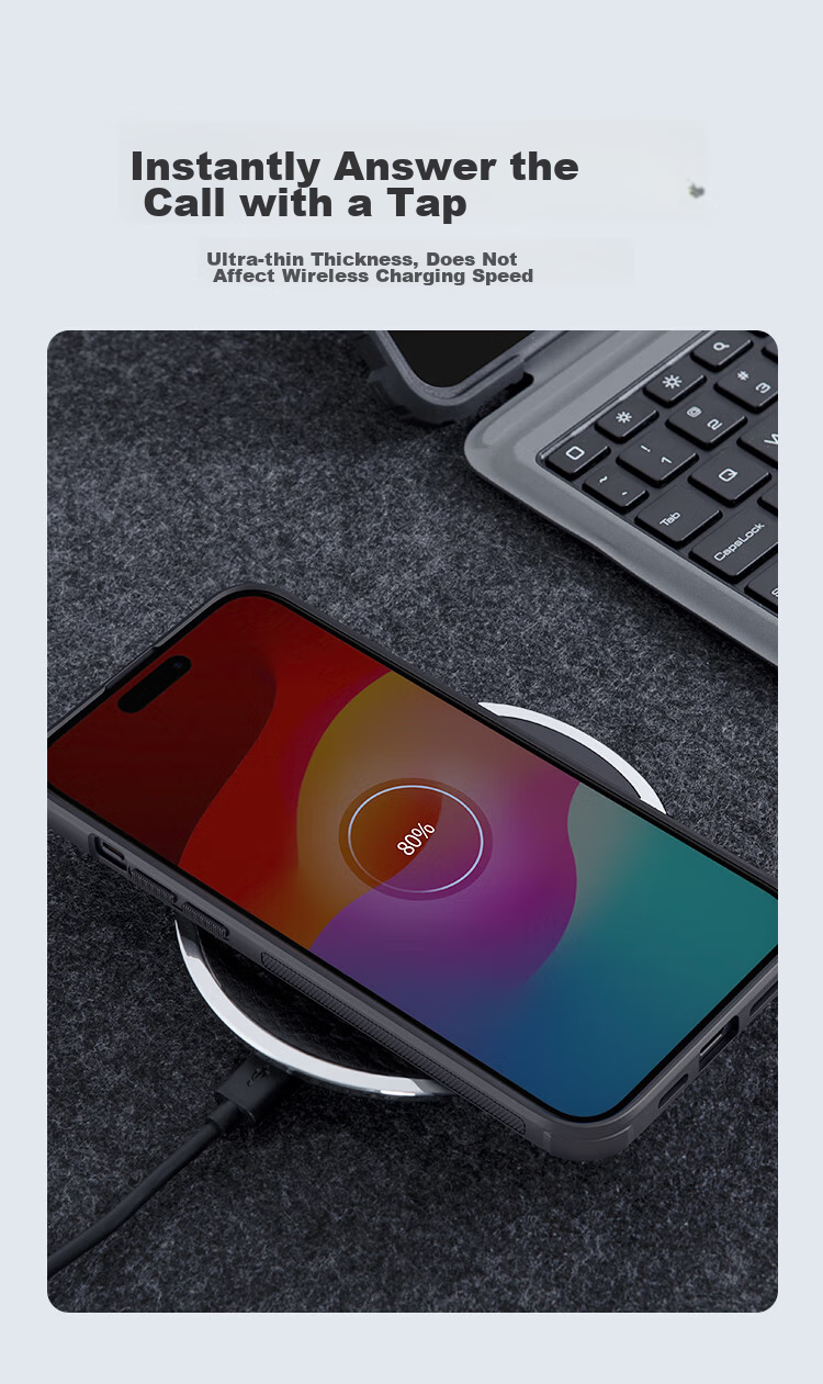 Магнитный чехол NILLKIN Super Frosted Shield Pro для Apple iPhone 15, черный