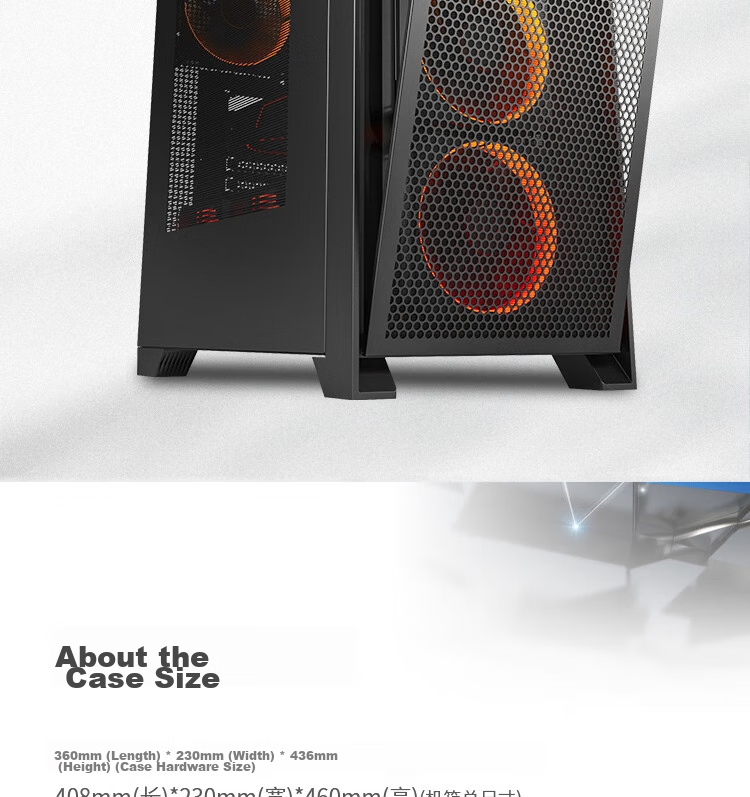 Корпус для компьютера Aigo YOGO T21 Black, ATX, черный