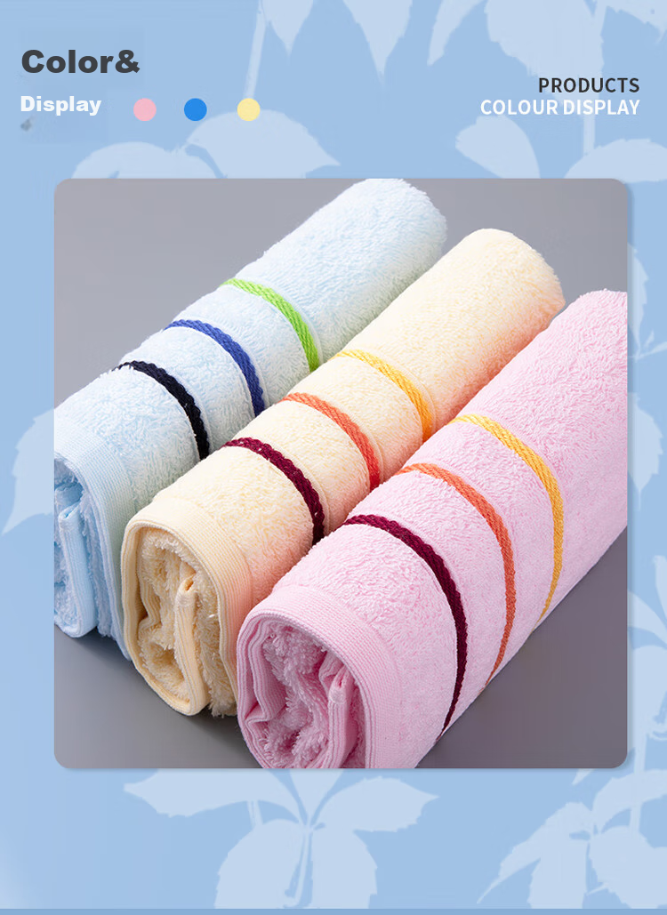 Набор антибактериальных полотенец Grace из 100% хлопка Xinjiang Cotton, 3 шт., высокоабсорбирующие, комфортные лицевые полотенца
