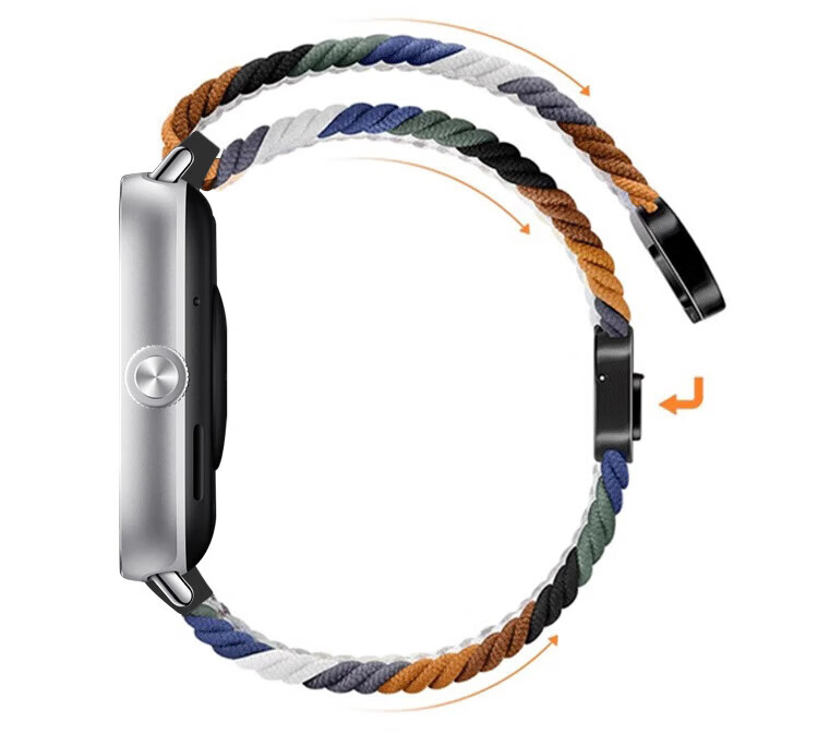 Ремешок CHENSONG для Xiaomi Smart Band 9 Pro/8 Pro, Redmi Watch 6/5/4, плетеный, с магнитной застежкой, черный шоколад