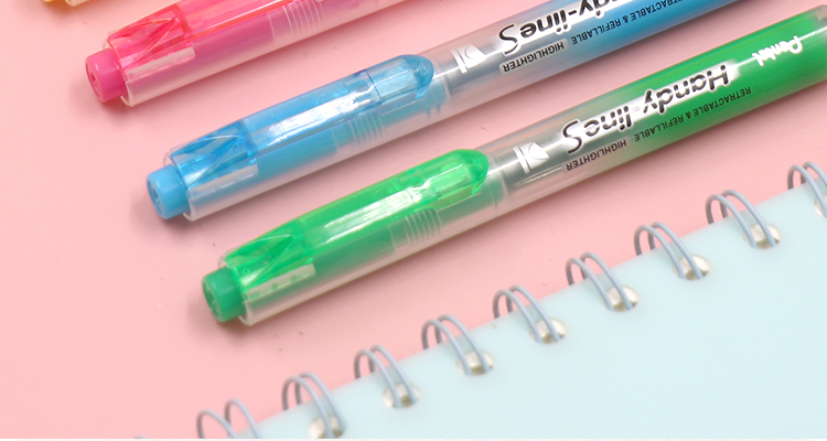 Маркер Pentel SXS15, выдвижной, для журналов, большой емкости, перезаправляемый, флуоресцентный, 4.5 мм, небесно-голубой