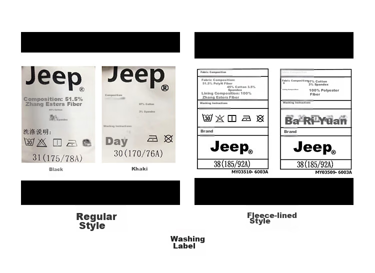 Повседневные брюки JEEP для мужчин, осенне-зимние, свободные, прямые, универсальные, цвет хаки, размер 38