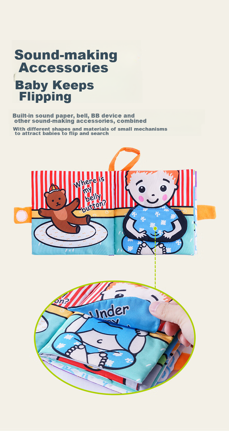 Книжка-игрушка развивающая Jollybaby