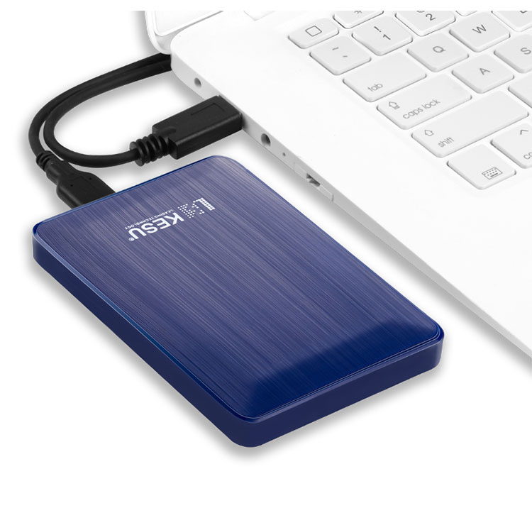 Портативный внешний жесткий диск KESU, 500 ГБ, USB 3.0, стильный черный, 2,5 дюйма, для резервного копирования файлов и фотографий, внешний накопитель