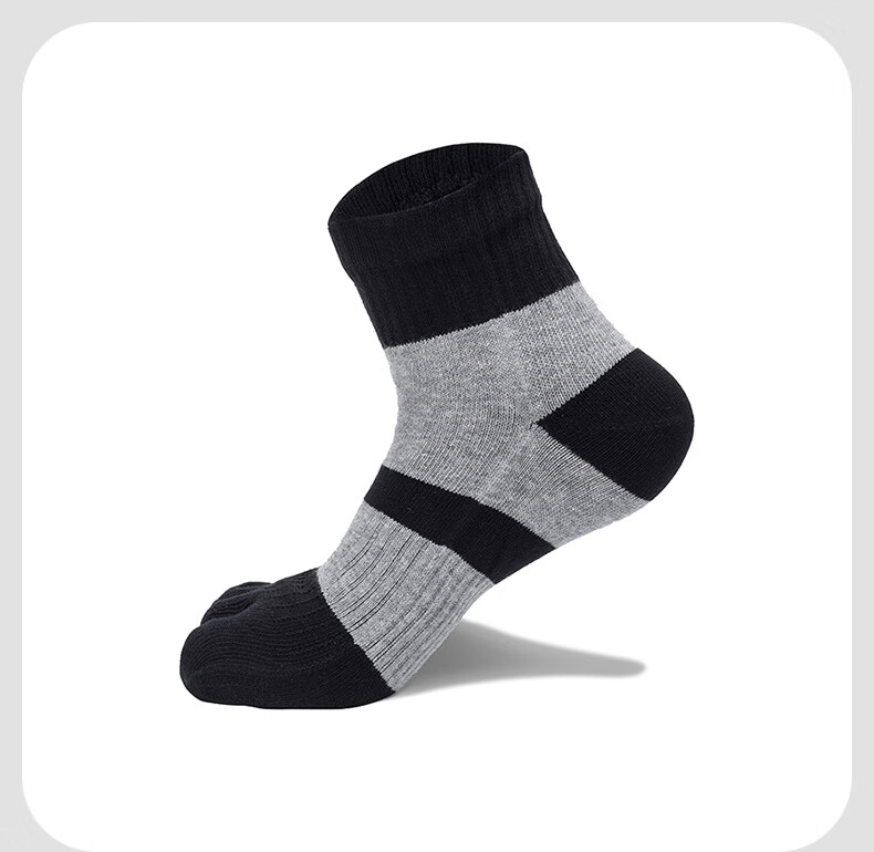 Носки TFO Competition-Grade Five-Toe Outdoor Socks, дышащие носки для хайкинга, носки для скалолазания, мужские, светло-серые