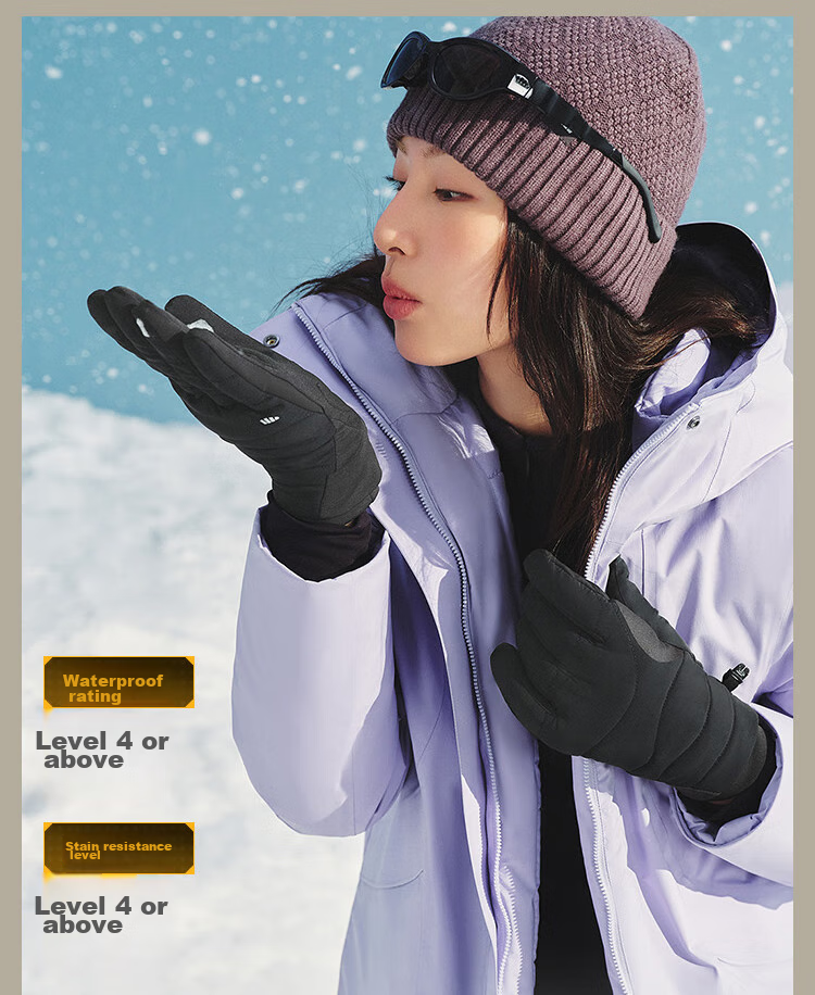 Перчатки Beneunder для лыж, велосипеда, ветрозащитные, флисовые, теплые, для походов и альпинизма, с защитой от скольжения, совместимые с сенсорным экраном CL46624