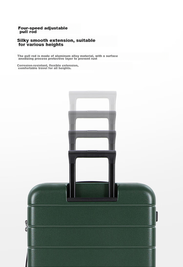 Чемодан Xiaomi Mijia Luggage, 28 дюймов, черный, PC, с кодовым замком