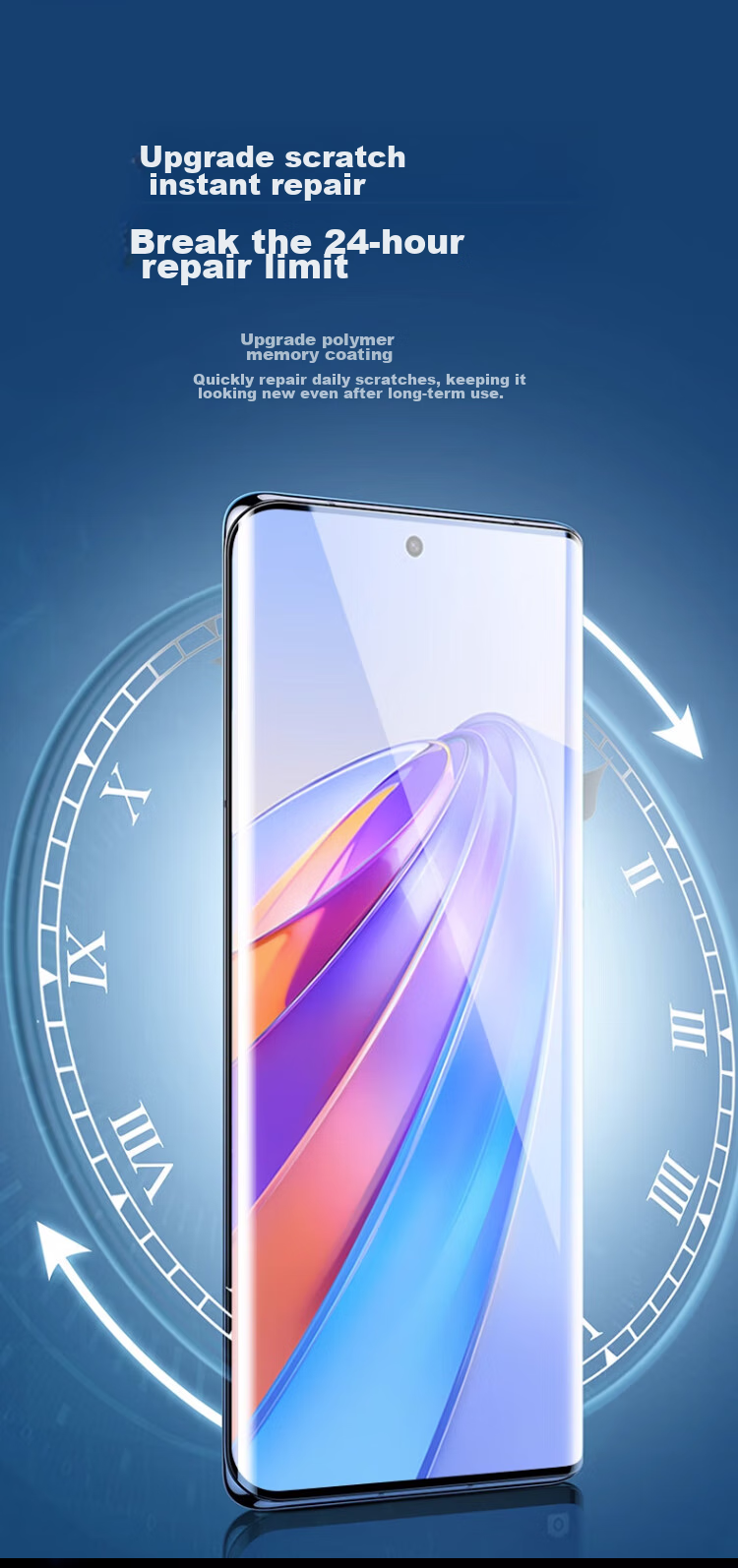 Защитная гидрогелевая пленка MAIKUQI для Honor 70/60/60se/X40/Huawei Nova 10, 2 шт.