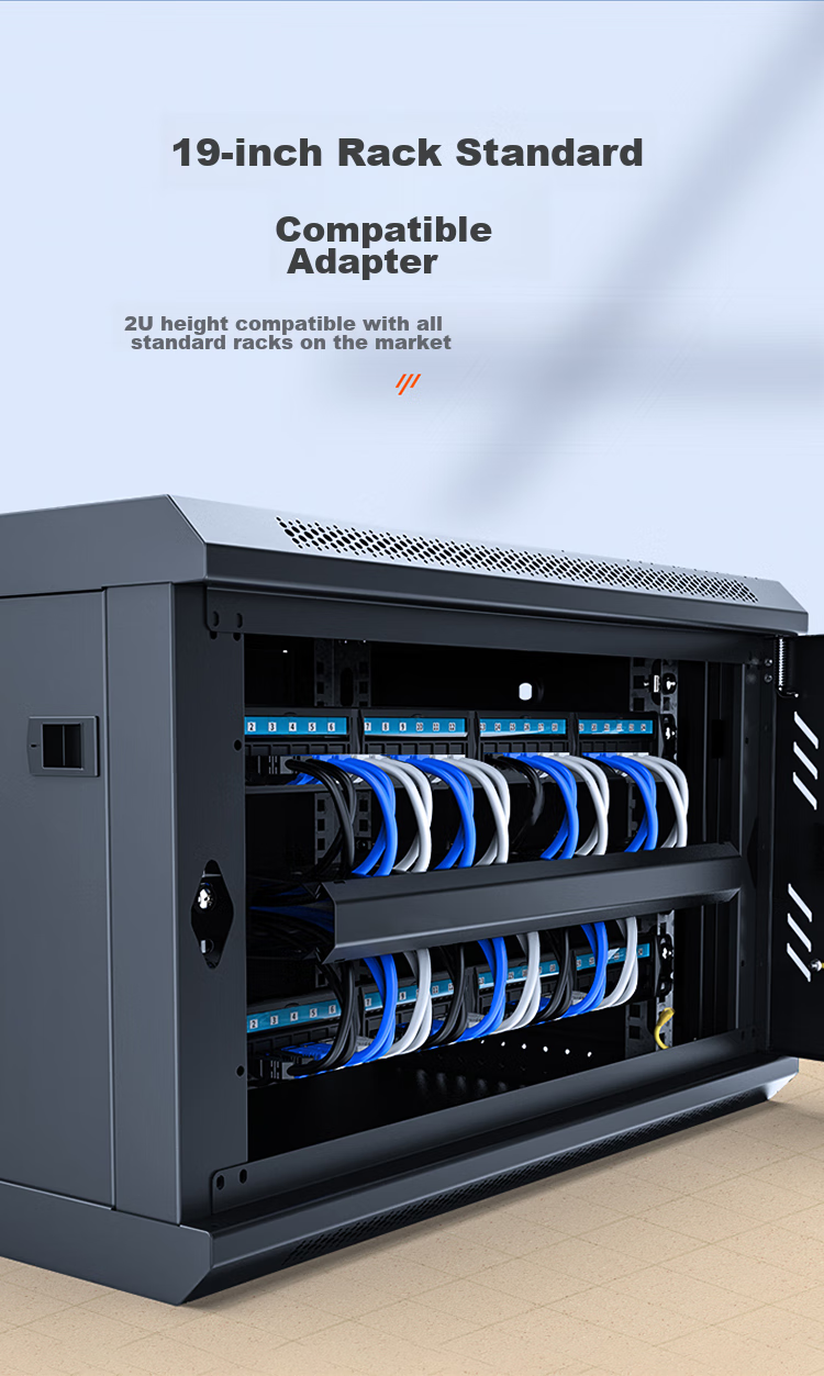 Сетевая панель SAMZHE WAN-26, 48 портов, Gigabit Ethernet, золотое покрытие, 2U, монтируемая в стойку