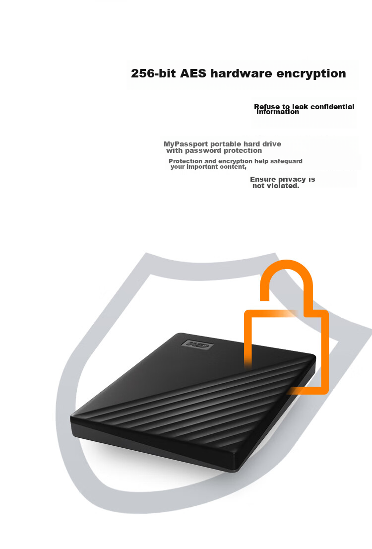 Портативный жесткий диск Western Digital My Passport, 4 ТБ, USB 3.0, черный