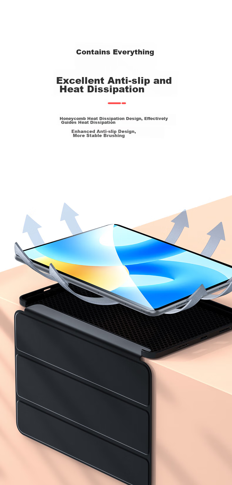 Чехол-книжка BIAZE для Huawei MatePad Air/11.5 дюйма, Лавандовый, с функцией Smart Sleep/Wake, полноцветная защита, PB473-Lavender