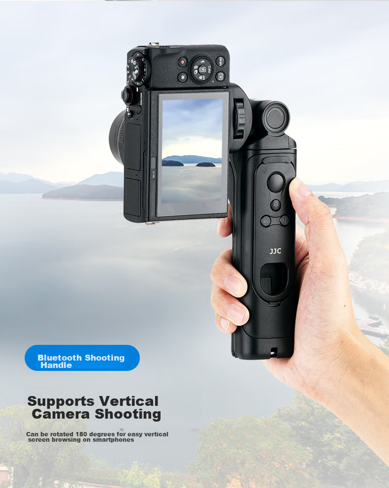 Ручной штатив-монопод JJC TP-C1 WHITE для камер Canon R5, R6, R7, M6II, с Bluetooth