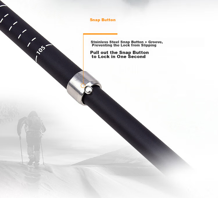 Треккинговые палки Lubinxun Carbon Ultra-Light, складные, телескопические, карбоновые, для трейлраннинга и хайкинга, короткая версия, зеленые