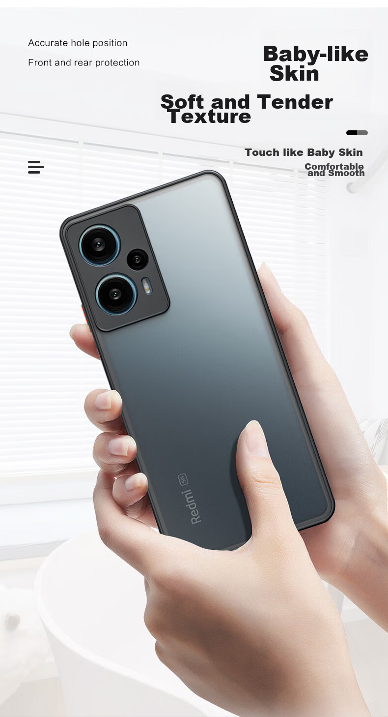 Чехол для Xiaomi Redmi Note 12 Turbo HotFire, противоударный силиконовый с защитой объектива, простой стиль, контрастные цвета
