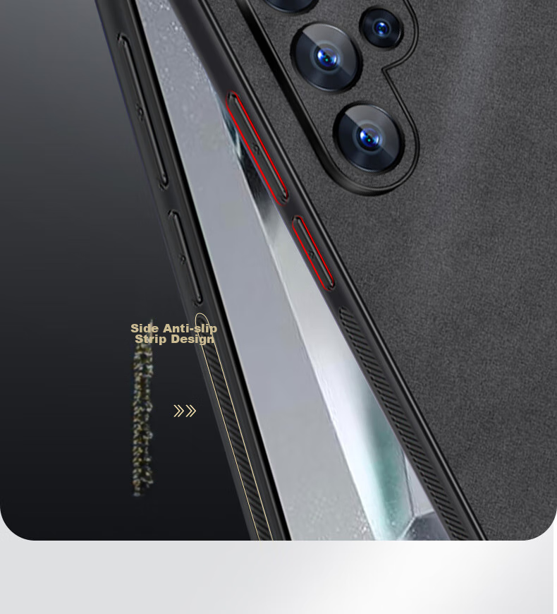 Чехол для Samsung S24 Ultra Shangsu, кожаный, противоударный, защита камеры, серый