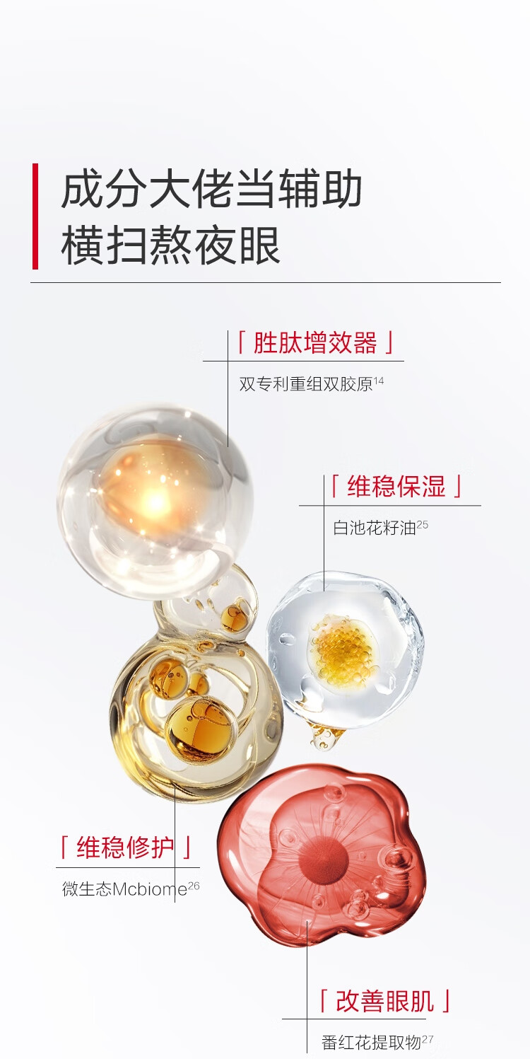 丸美眼霜 小红笔胜肽紧致淡纹眼霜(30+15)g抗皱淡黑眼圈 38女神节礼物