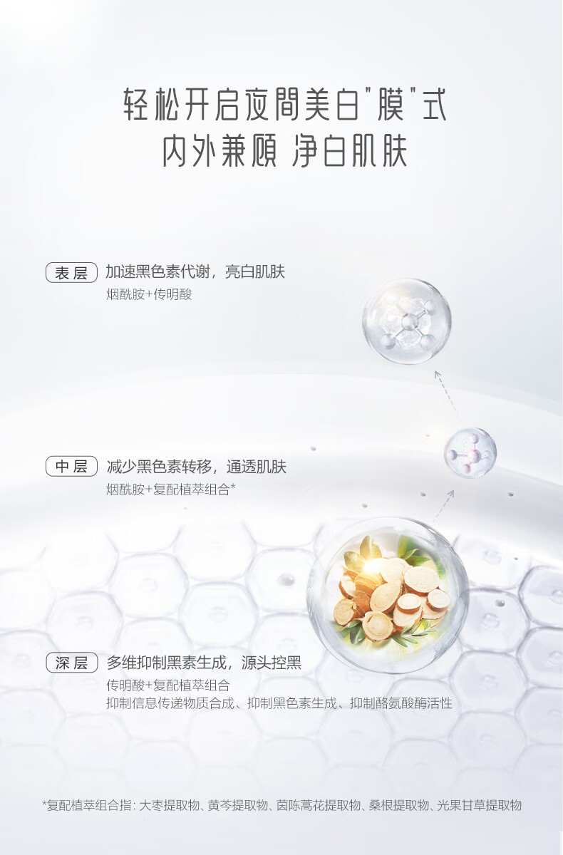 御泥坊面膜 美白嫩肤补水保湿睡眠面膜烟酰胺修护 涂抹式水洗面膜200ml