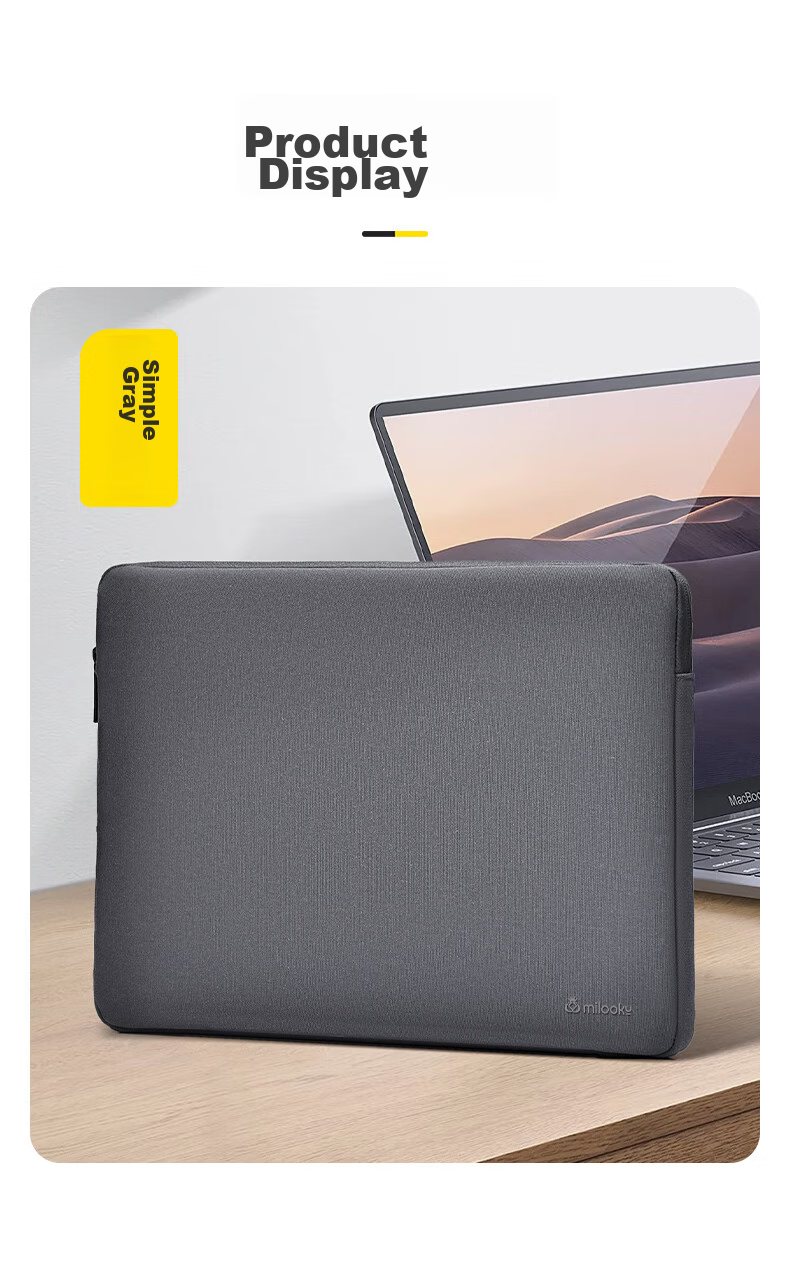 Сумка для ноутбука Milooky, 16.2 дюйма, для Huawei, Apple, Lenovo, деловая, для путешествий, темно-серая