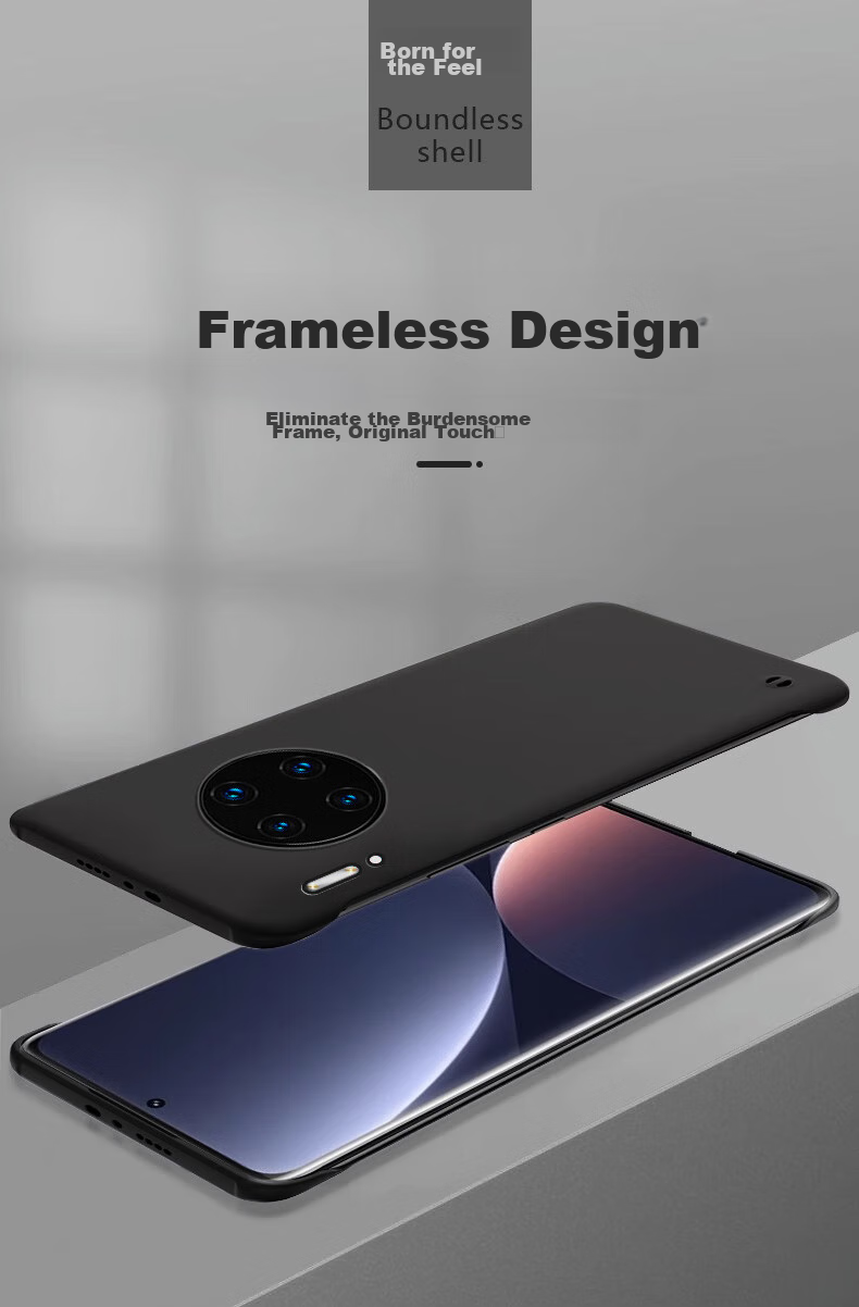 POZZO Чехол для Huawei Mate 30, ультратонкий матовый, безрамочный, противоударный, черный