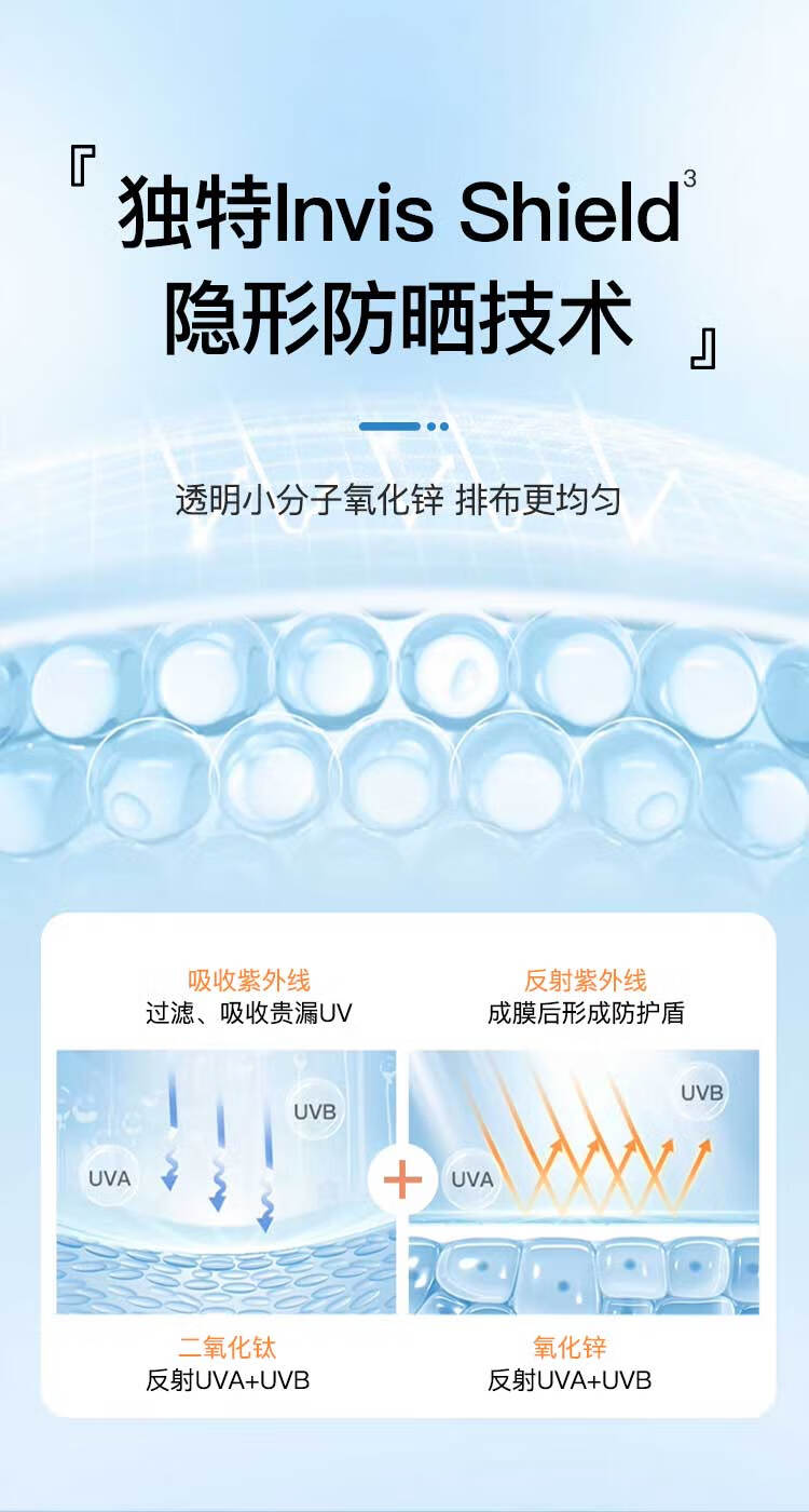 曼秀雷敦（Mentholatum）新碧修颜防晒隔离乳小粉帽  50ml 高倍防晒 SPF50+ 