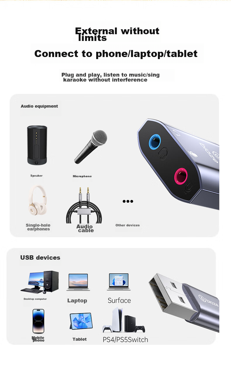 Внешняя звуковая карта USB