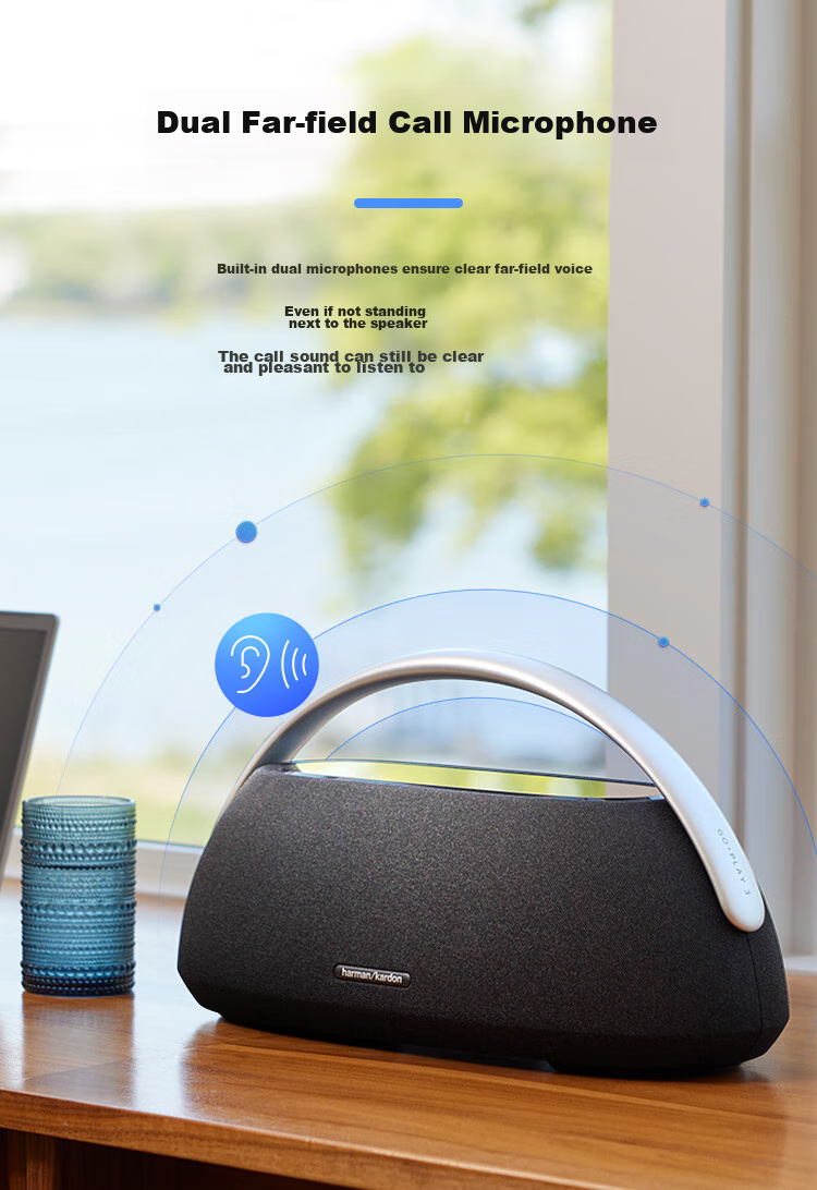Портативная акустическая система Harman/Kardon GO+PLAY 3, Bluetooth 5.2, 160 Вт, 8 часов работы, серебристый