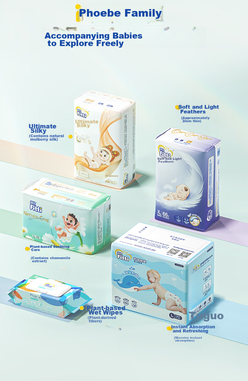 Подгузники Fitti Plant-Based Comfort, L, 38 шт.