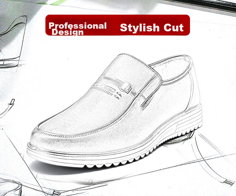 LAORENTOU Мужская кожаная обувь, деловые туфли без шнуровки, кожаные туфли для отца, износостойкие туфли для вождения, LJD587, черные, размер 40