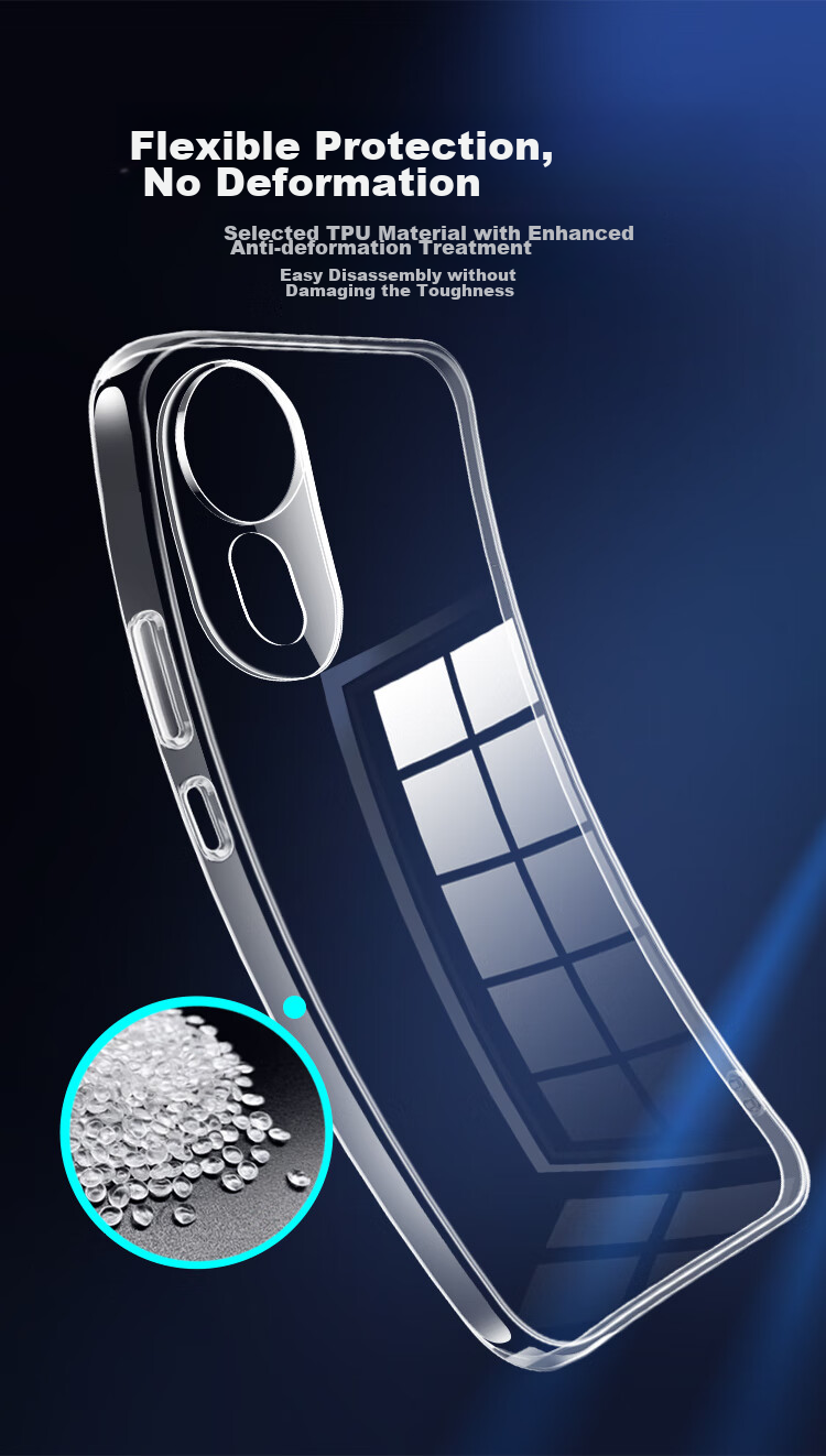 Чехол Freeson для Huawei Hi Nova 12 SE, противоударный, прозрачный, с кольцом-держателем и ремешком