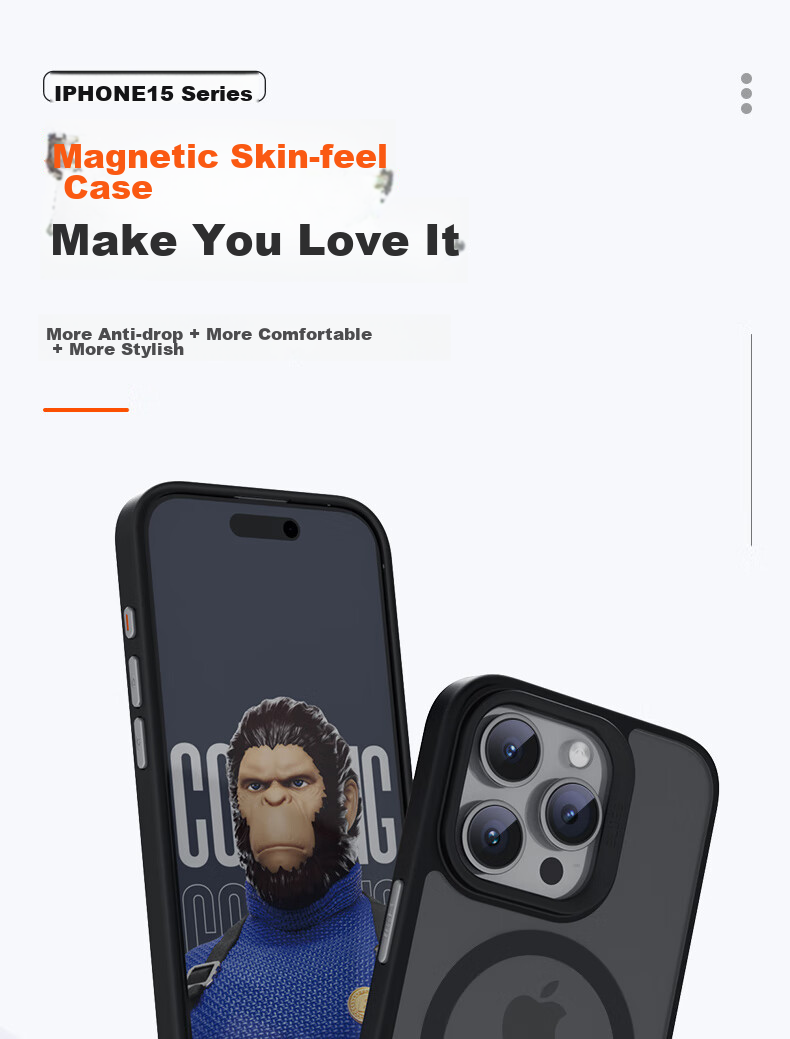 Чехол Lanxingxiansheng для iPhone 15 Pro, MagSafe, силиконовый, темно-синий