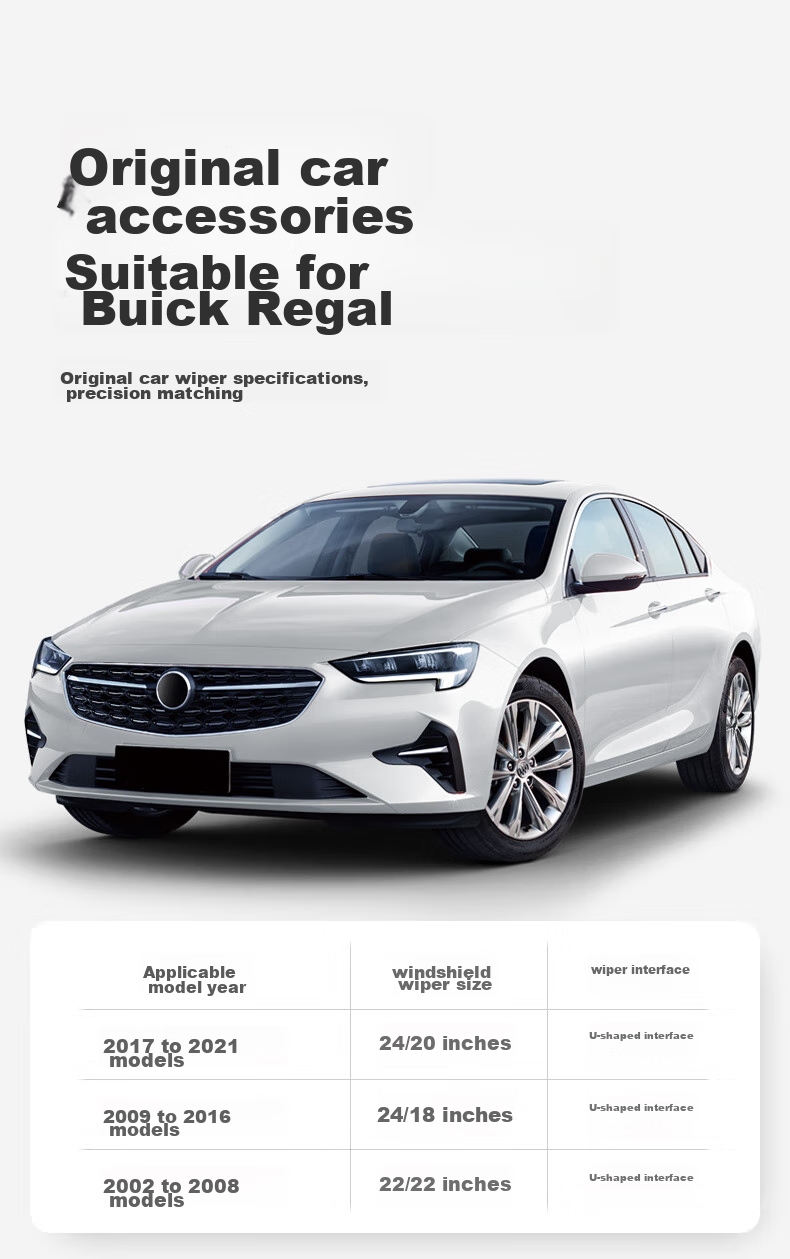 Дворники Goodyear для Buick Regal 2017-2023, 21 дюйм, безкаркасные