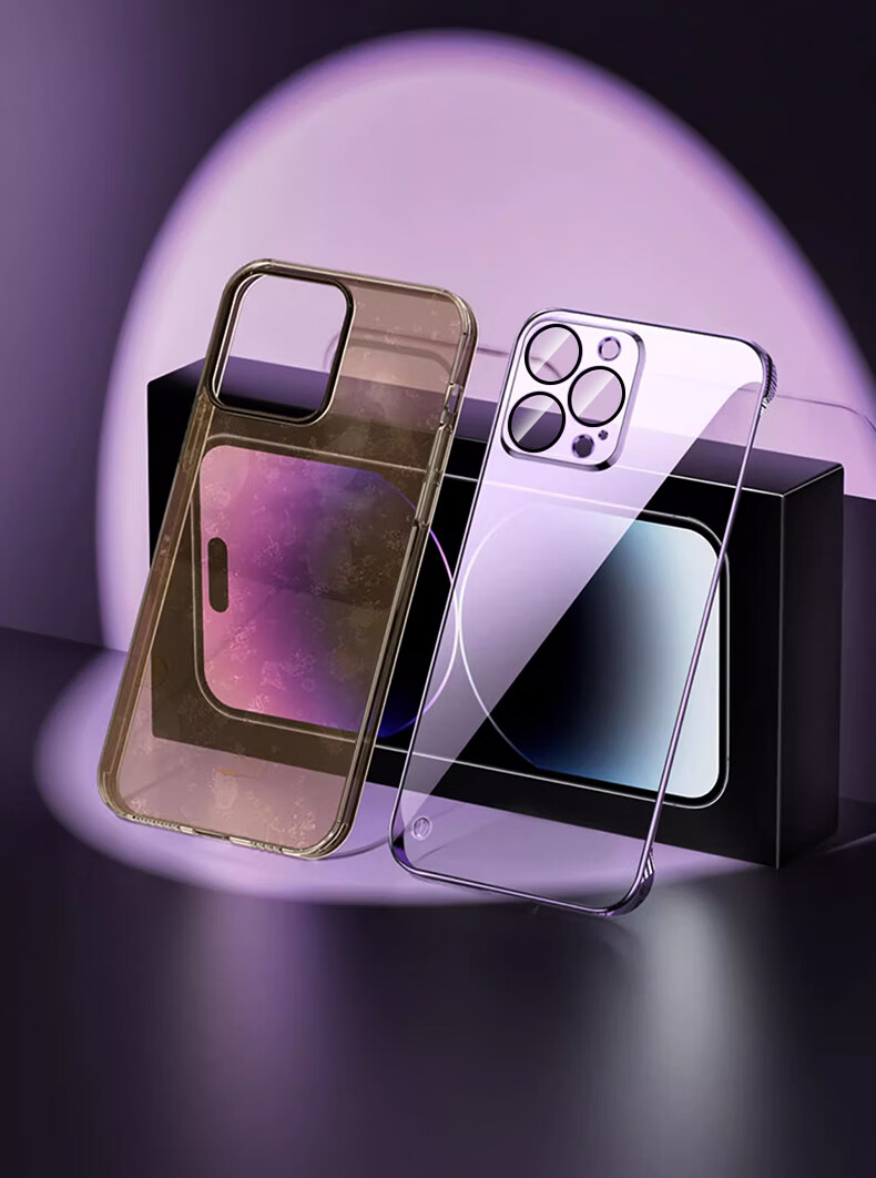 Чехол для iPhone 13 Pro Hongzhuo, прозрачный, с электроplated ободком, противоударный, с защитой от падений, черный графит