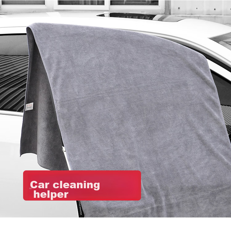 Автомобильное полотенце YUECAR, чистящая салфетка, утолщенное впитывающее полотенце из микрофибры, большой размер 160*60 см, серое