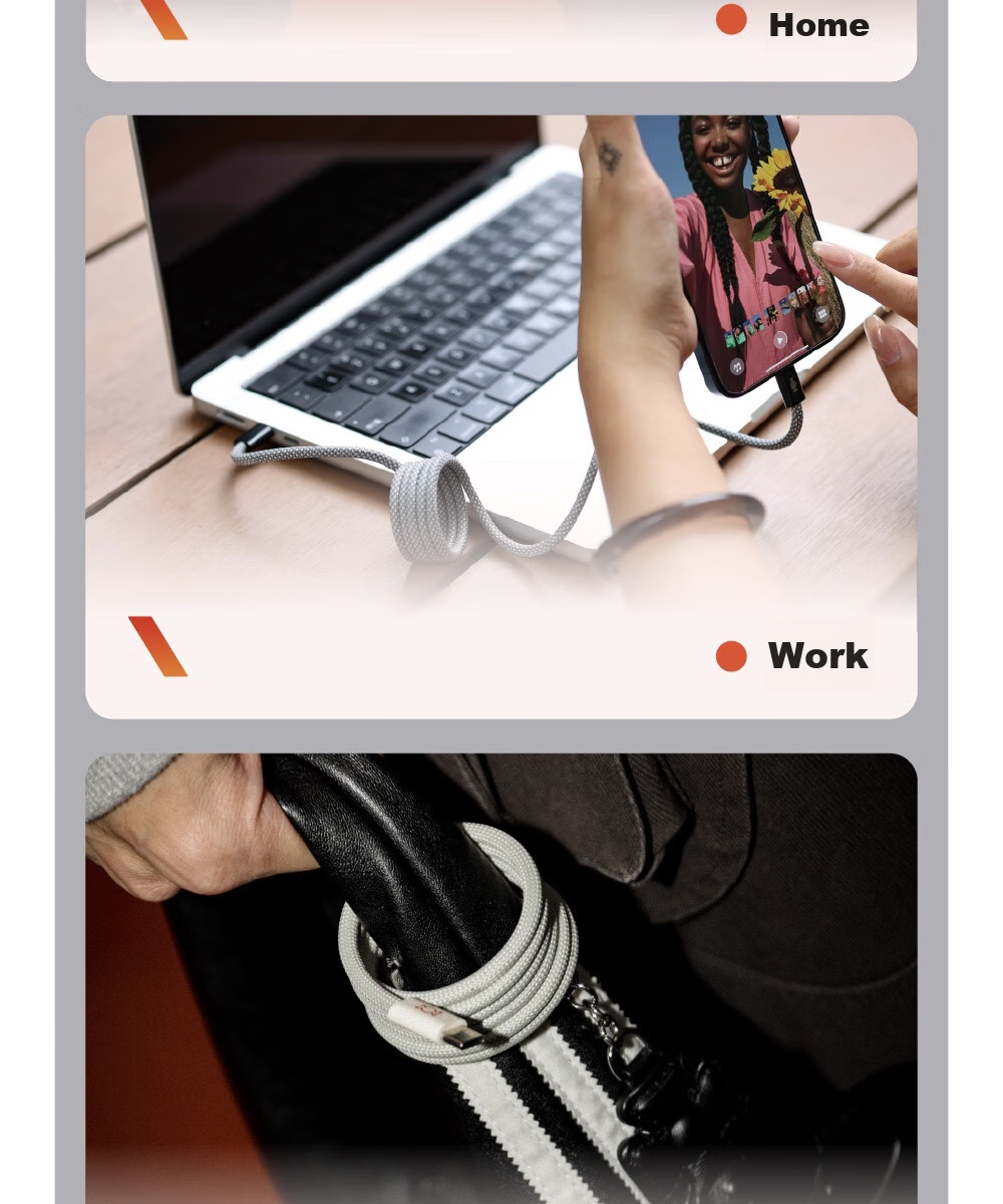 Кабель CANDYSIGN MagTie Magnetic Charge, Type-C на Lightning, MFi Certified, 1 метр, сладкий белый
