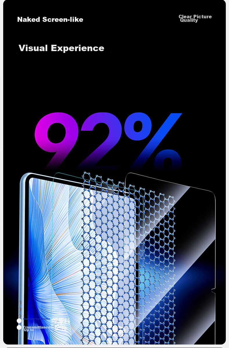 Защитная пленка Shanmo для Huawei MatePad Air 11.95 дюймов, прозрачная, закаленное стекло