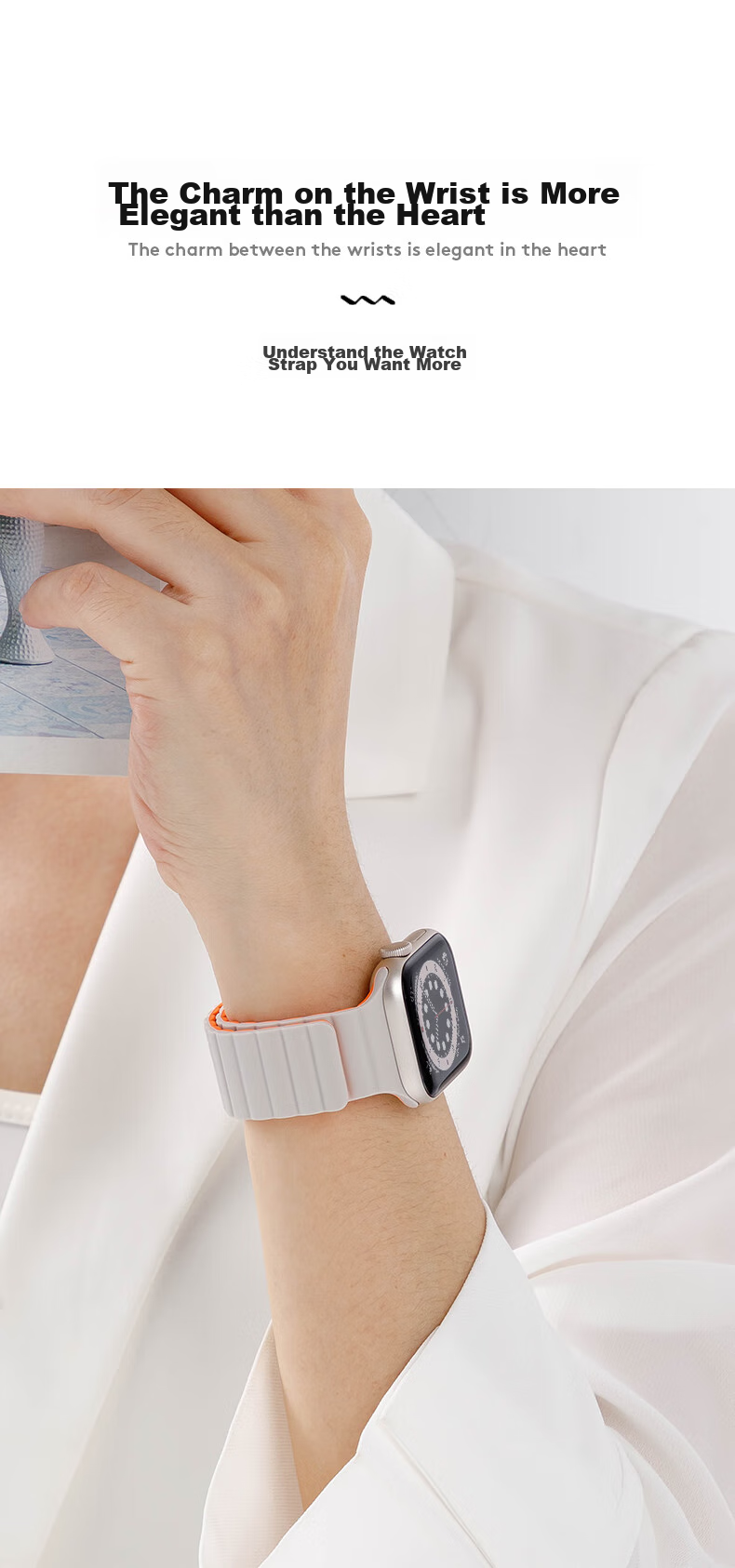 Набор ремешков CangHua для OnePlus Watch 2: миланская петля, магнитный силиконовый, плетеный, с чехлом