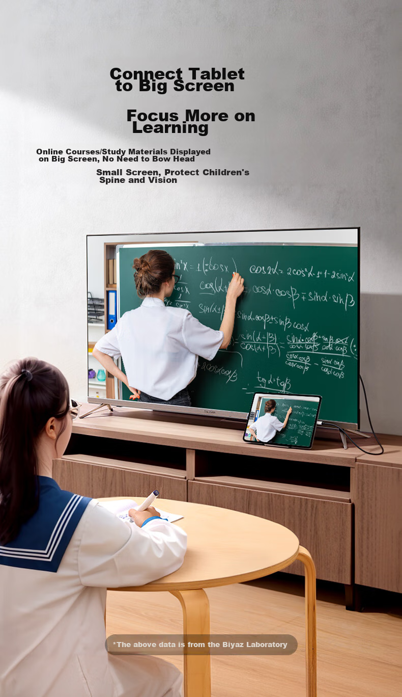 Переходник BIAZE Type-C на HDMI 2.0, 4K@60Hz, для расширения экрана, зеркалирования, для ноутбуков Apple, Huawei, телефонов, планшетов iPad для подключения к телевизору или проектору