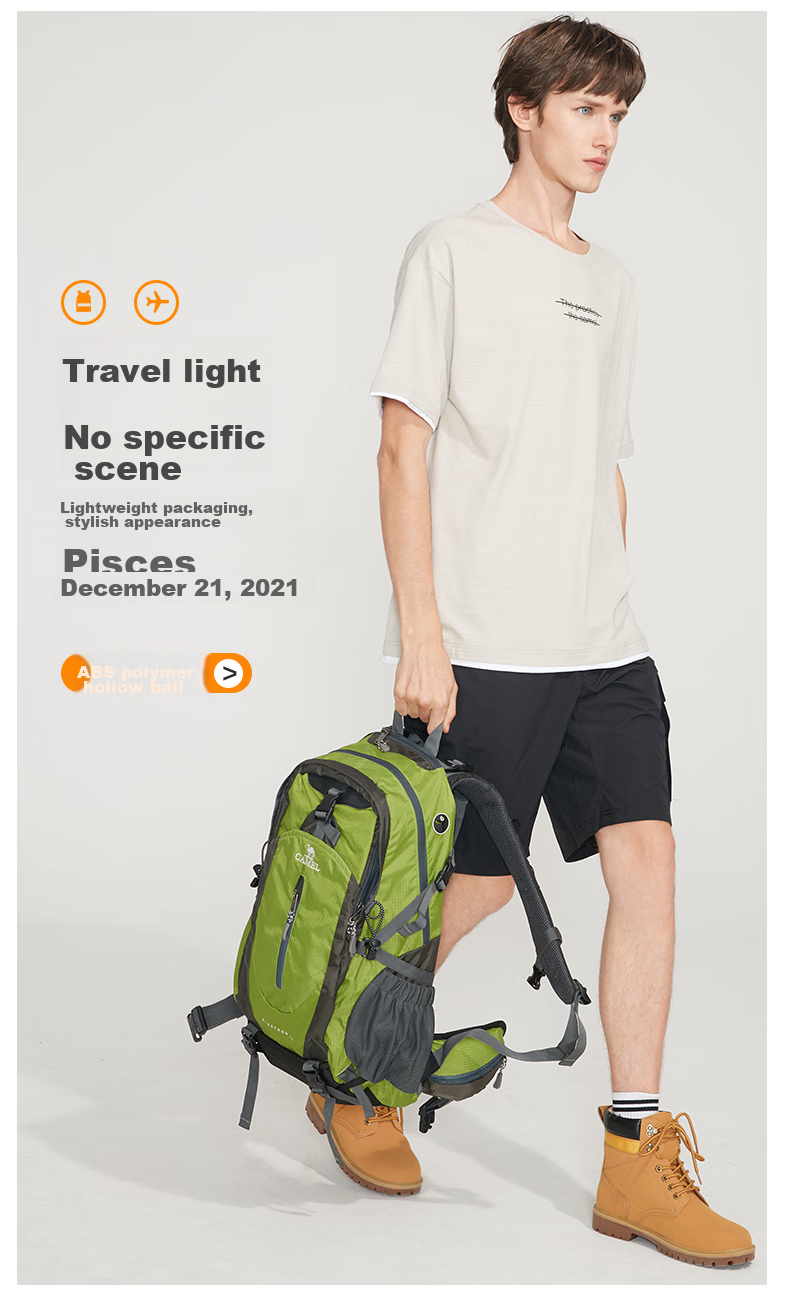 Рюкзак CAMEL для хайкинга, туризма, путешествий и альпинизма, 40 л, черный